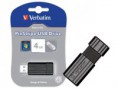 PEN DRIVE VERBATIM 49061 PINSTRIPE 4GB RETRATIL PRETO USB 2.0